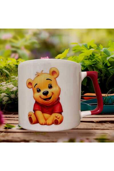 GameFruy Cute Character Double Sided Printed Mug - Ceramic Tea, Coffee Gift Cup Red Luxury