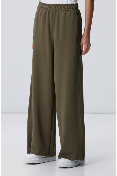 Network Haki Geniş Paçalı Eşofman Altı