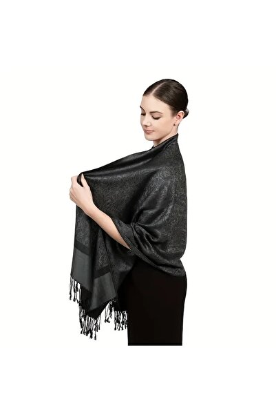 STS Women's Jacquard Shawl with Paisley Pattern, Soft, Comfortable, Breathable, Windproof Scarf for Home and Going Out
