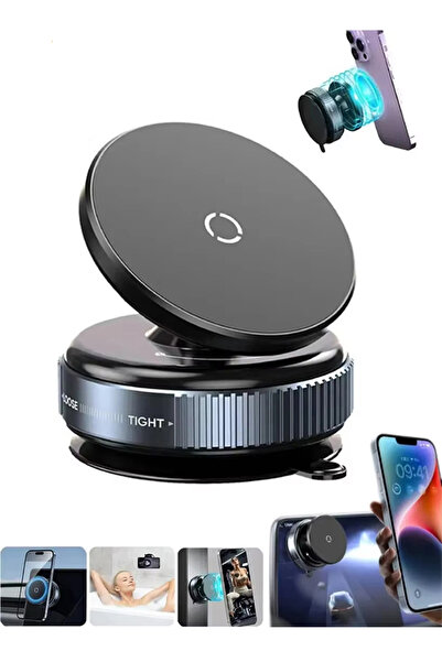 Generic Magnetic Car Mount Mobile Phone Holder Vacuum Adsorption 360° Rotation Super Strong Suction