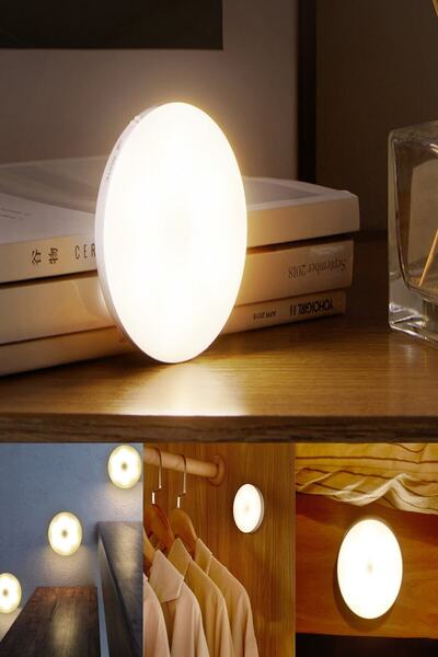 Yu Su Tools 4 Adet Ev Ve Iş Yeri Koridor, Merdivenler Için Uygun Kablosuz Sensörlü Otomatik Yanan Sensörlü Lamba