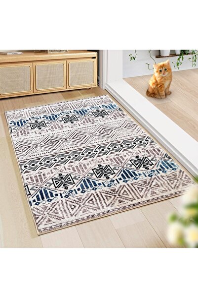 Roam shop Washable Rectangular Soft Touch Carpet indoor and outdoor rug,and stain-resistant 2x3m Multicolour
