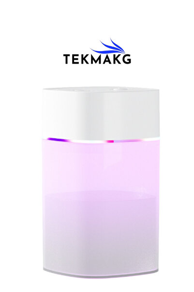 TEKMAKG 400ml Ultrasonik Hava Nemlendirici Oda Araç Buhar Makinesi Renkli LED Işıklı Aroma Difüzörü