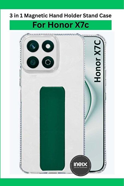 ineix حامل معصم مغناطيسي 3 في 1 - Honor X7c، قبضة إصبع ناعمة، جراب حامل TPU، ...