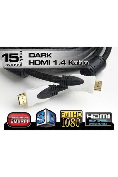UNIVERSA DRK-745 DARK CV14L1500 كابل HDMI للصورة بطول 15 متر 4K