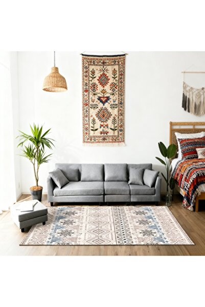 Roam shop Washable Rectangular Soft Touch Carpet indoor and outdoor rug,and stain-resistant 2x3m Multicolour