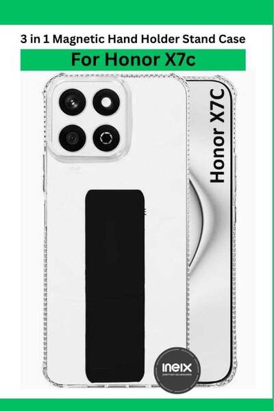 ineix حامل معصم مغناطيسي 3 في 1 - Honor X7c، قبضة إصبع ناعمة، جراب حامل TPU، ...