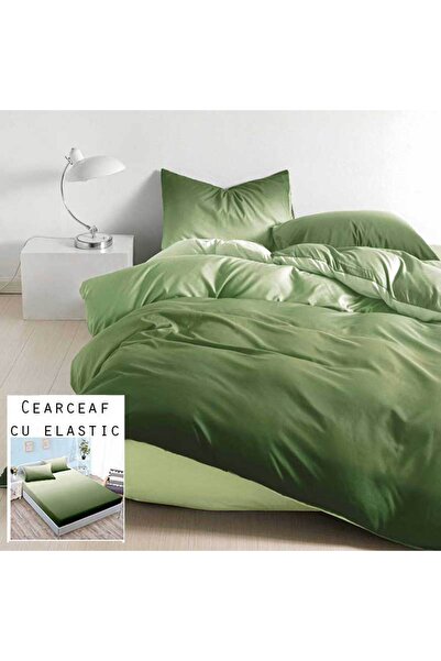 Patul Lenjerie de Pat, Bumbac Satinat, Pucioasa, 2 Persoane, Pat Dublu, 4 Pie...