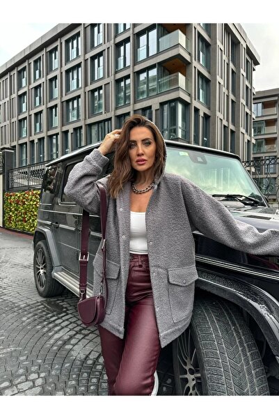 MADAME MELEK Zr Model Brand Teddy Coat