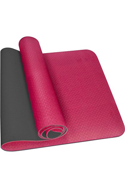 SKY LAND TPE Yoga Mat Non-Slip 6mm, Red, 183 x 61 cm - EM-9304-R
