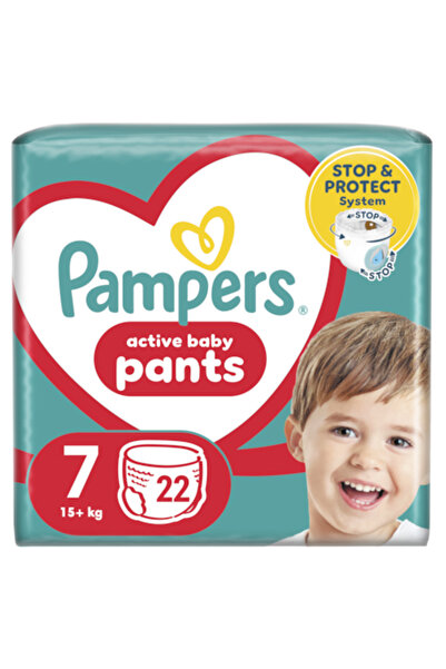 Pampers Active Baby Pants Value Pack, Size 7, 15kg+, 22 pcs