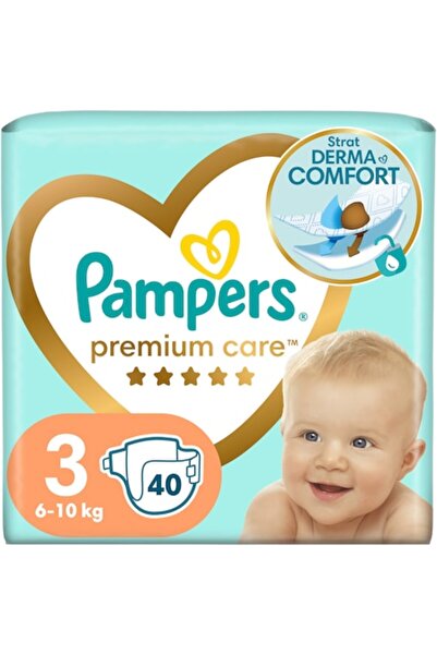 Pampers Premium Care Value Pack Minus Diapers, Size 3 (6-10 kg), 40 pcs