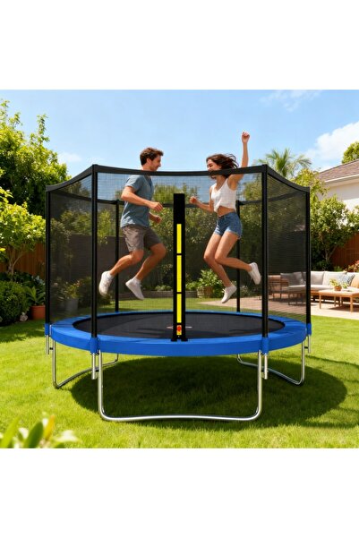 Topone1Topone1 Trampoline - Outdoor trampoline with safety net, designed for backyard use.