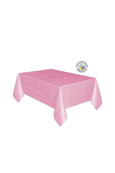 Partini Renklendir Lüks Pembe Masa Örtüsü, Çok Amaçlı, Kullan-at 180x120 Cm
