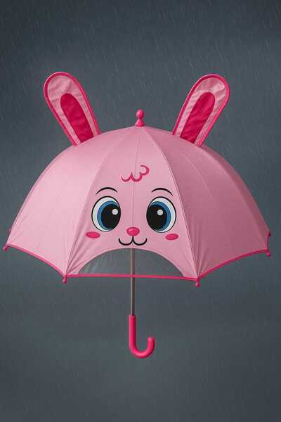 Bymiel Sevimli Kahraman 3 Boyutlu Çocuk Şemsiyesi (Çift Katman)