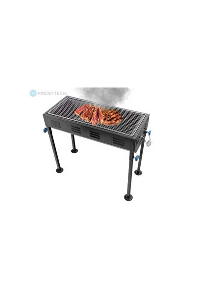 Generic Portable Large Capacity Foldable Japanese Charcoal BBQ Grill 62x26cm Stainless Steel
