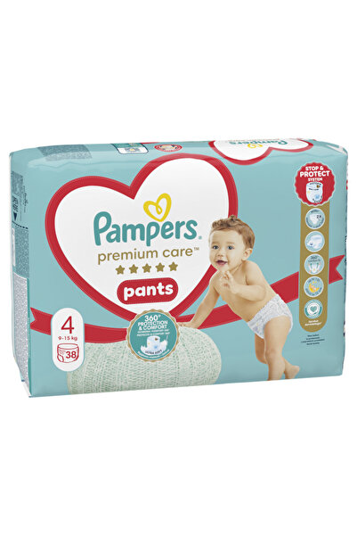 Pampers Premium Care Pants Value Pack, Size 4, 9-15 kg, 38 pcs