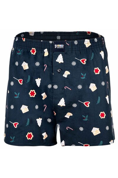 Happy Shorts Herren Web-Boxershorts - X-MAS, American Boxershorts, Weihnachts...