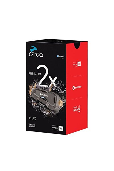 CARDO Freecom 2X Bluetooth Ve İntercom JBL (İkili Paket)