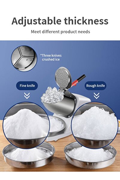 SOKANY Electric Ice Crusher Machine Electric Shaved Ice Machine Smoothie Machine for Home and Commercial