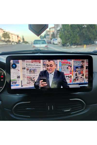 ClasKing FİAT EGEA UYUMLU 8GB RAM 128 GB HAFIZA CARPLAY VE ANDROİD AUTO ÖZZELLİKLİ MULTİMEDİA TEYP