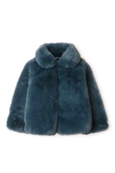Gingersnaps جاكيت فرو بأكمام طويلة للبنات