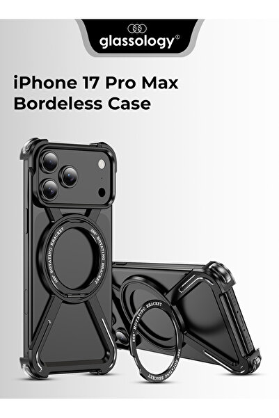 Glassology Borderless Case for iPhone 17 Pro Max – Sleek Black Titanium Prote...