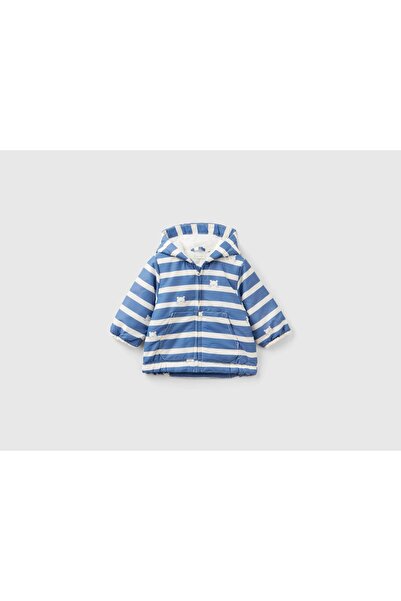 United Colors of Benetton Bear-Embellished Long-Sleeve Jacket