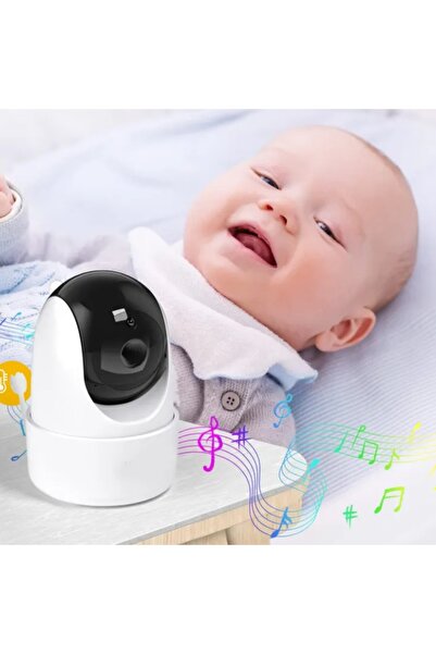 SMARTIC Baby Monitor WiFi SMARTIC, Video 360°, AI Night Vision, VOX, Ecran HD 5", Bidirecțional, Raza 300m