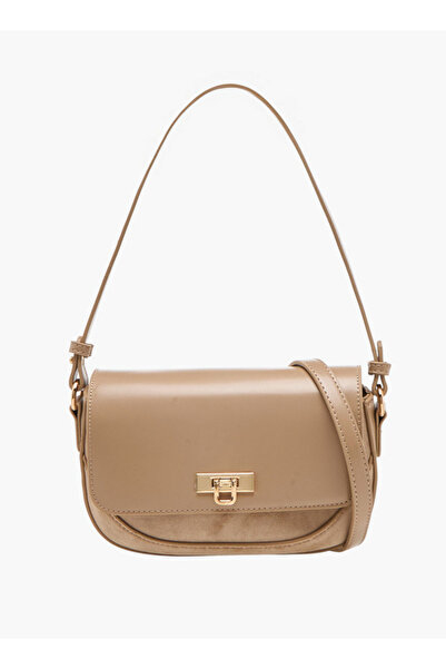 Flora Bella by Shoexpress Solid Crossbody Bag with Twist Lock Closure - H 5.5...