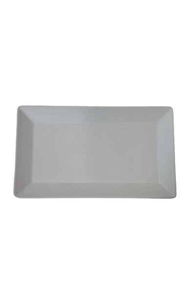 Cesiro Rectangular Platter, 25×15 cm, Matte White