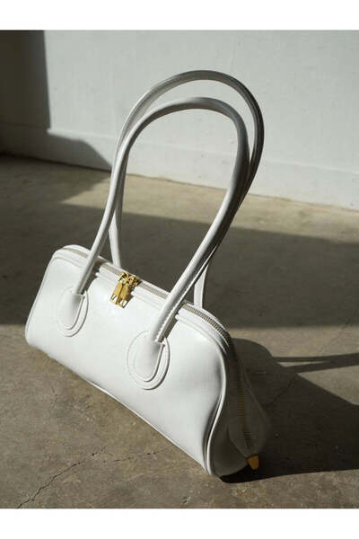 Nudia Monra Uzun Saplı Baget Model El Kol ve Omuz Çantası