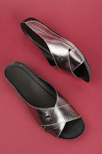 Gondol Papuci cu talpă anatomică pentru femei bio.1001 Platinum