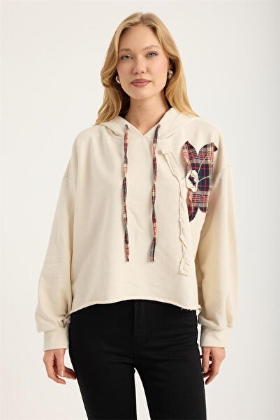 HomeStore Ekose Yamalı Sweat