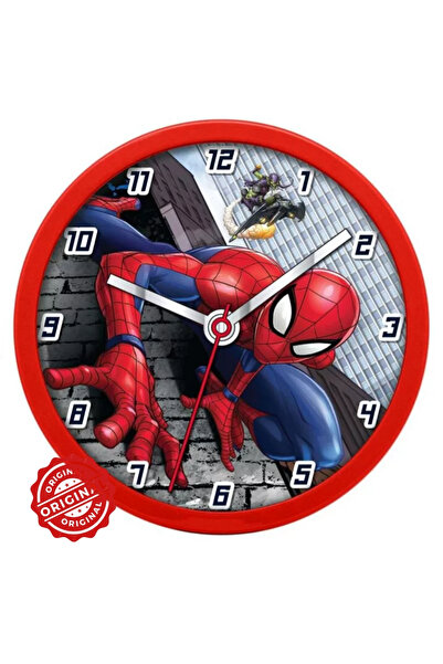 SPIDERMAN Ceas de perete pentru copii Spider-Man, Ø25 cm, licență oficială Marvel®