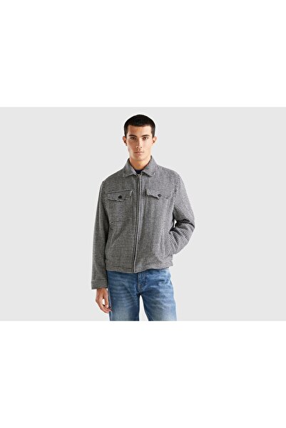 United Colors of Benetton Printed Men'S Jacket with Pockets
