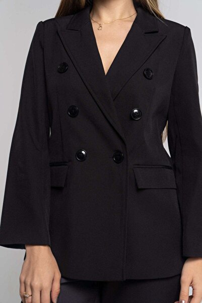 Nichii Solid Button-Front Jacket with Pockets