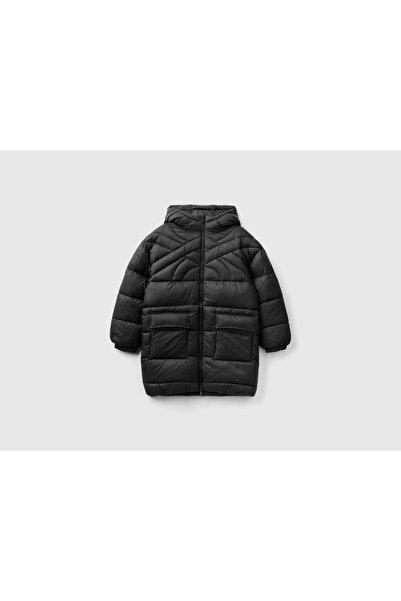 United Colors of Benetton Boys Long Logo Jacket