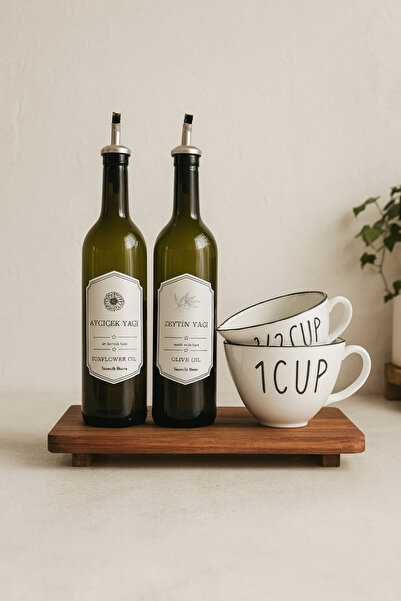 Bohemian Doğal Iroko Ahşap Sunum ve Yağdanlık Altlığı / Stand – 30x16x3 cm