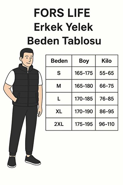 Fors Life Relaxed Men's Puffer Vest