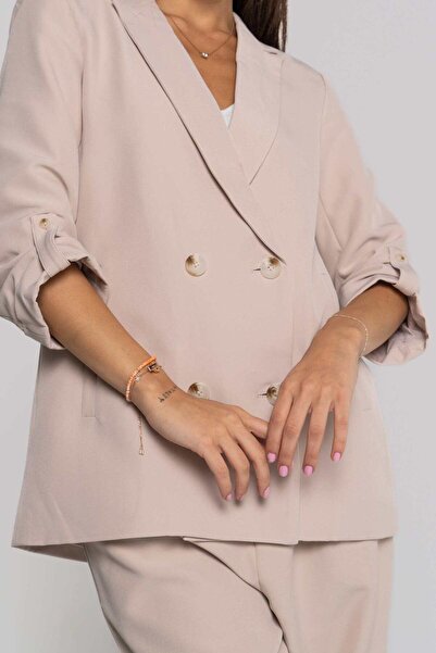 Nichii Oversized Long Jacket with Three-Quarter Sleeves