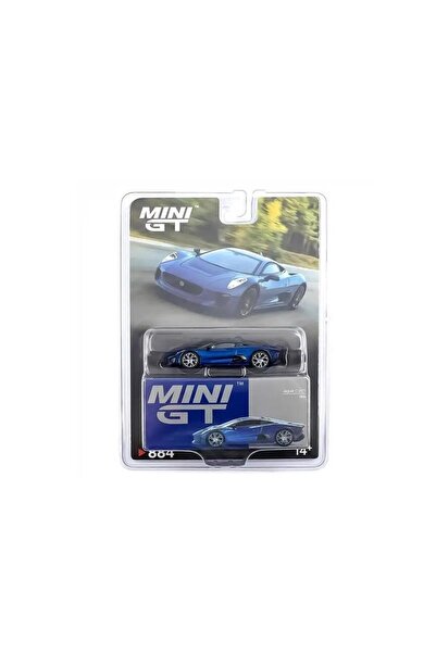 mini gt BL 884 Jaguar C-X75 Blue 1/64 Model Araba