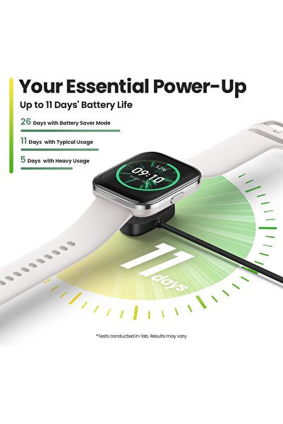 Amazfit Bip 5 Unity Smart Watch 46mm - 11-Day Battery, 120+ Sports Modes, Heart Rate Monitor, Charcoal