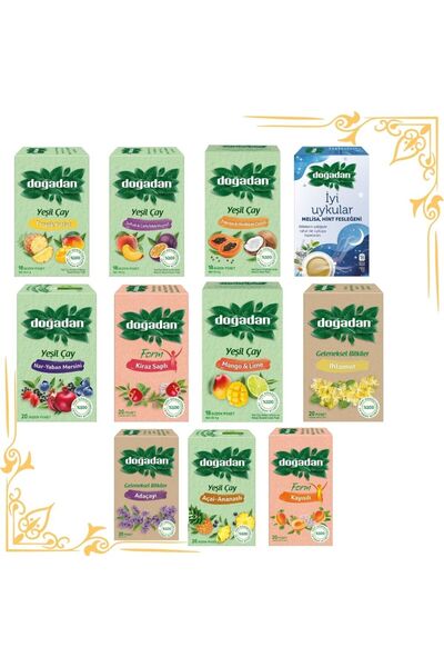 Doğadan Bitki çayları 11'li tadım seti