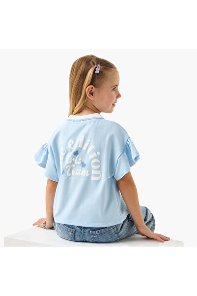 Lee Cooper تي شيرت بولو بطبعة شعار وأكمام منسدلة