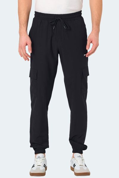 Slazenger Napolla Men's Slim Fit Black Sweatpants with Pockets
