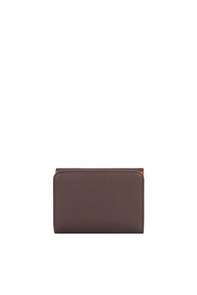 CENGİZ PAKEL Small Size Magnetic Women's Wallet/Portfolio – 65297 - Brown/Tile