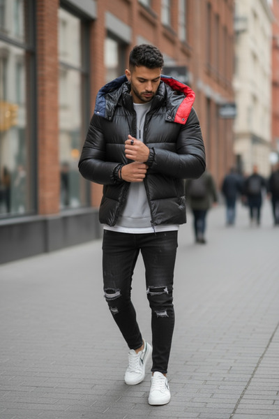 dehaine Men's winter jacket, casual, A2312