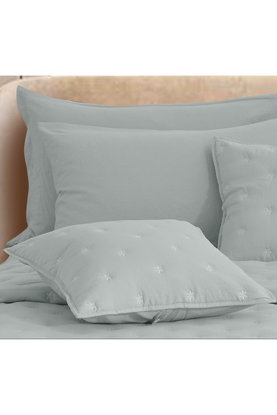 ShinyFlower Washed Cotton Comforter With Dots 5 pieces Quilt Set Size 220 x 160cm