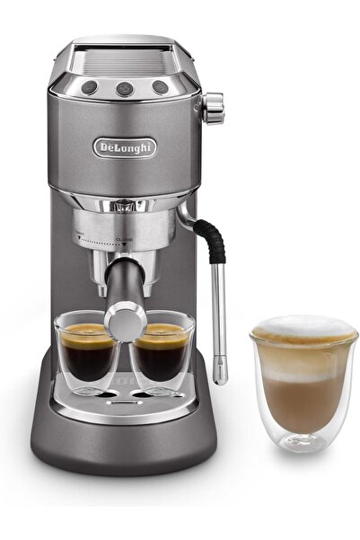 De'Longhi Dedica Arte EC 885.GY Espresso Machine, 15 cm Wide, 1L, Grey